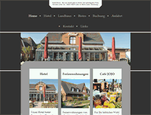 Tablet Screenshot of hotel-kiose.de